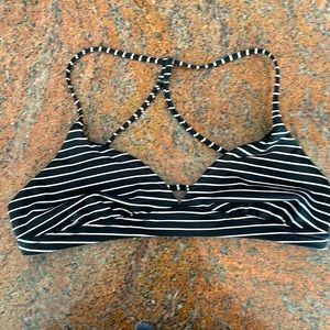 Flirt Black and White Sports Bra